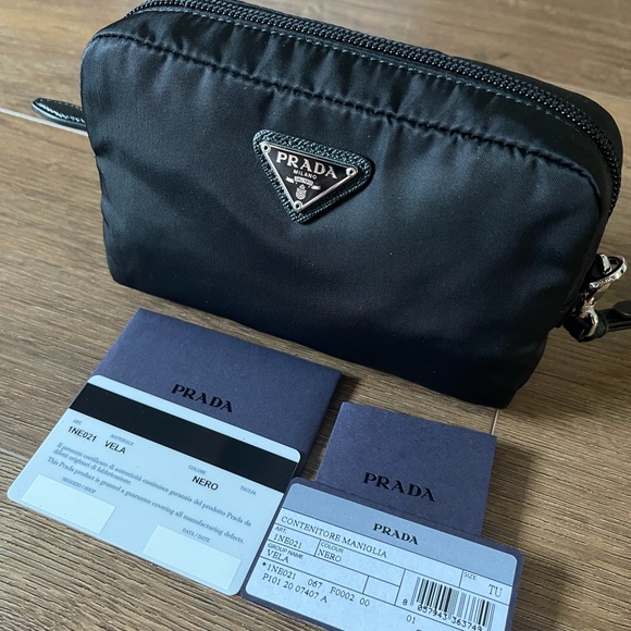 Prada Handbags - PRADA-AUTHENTIC (NWT) Black Nylon Cosmetics Bag